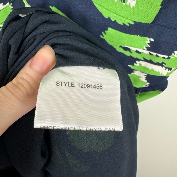 Tory Burch‎ Eloriane Green Halter Neck Floral Silk Midi Dress Size 2 - Picture 11 of 15